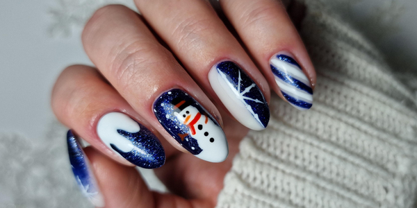 Christmas Snowman Nail Art Tutorial